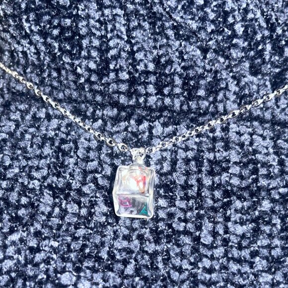 Personalized Cube Necklace - Picture 6 of 7